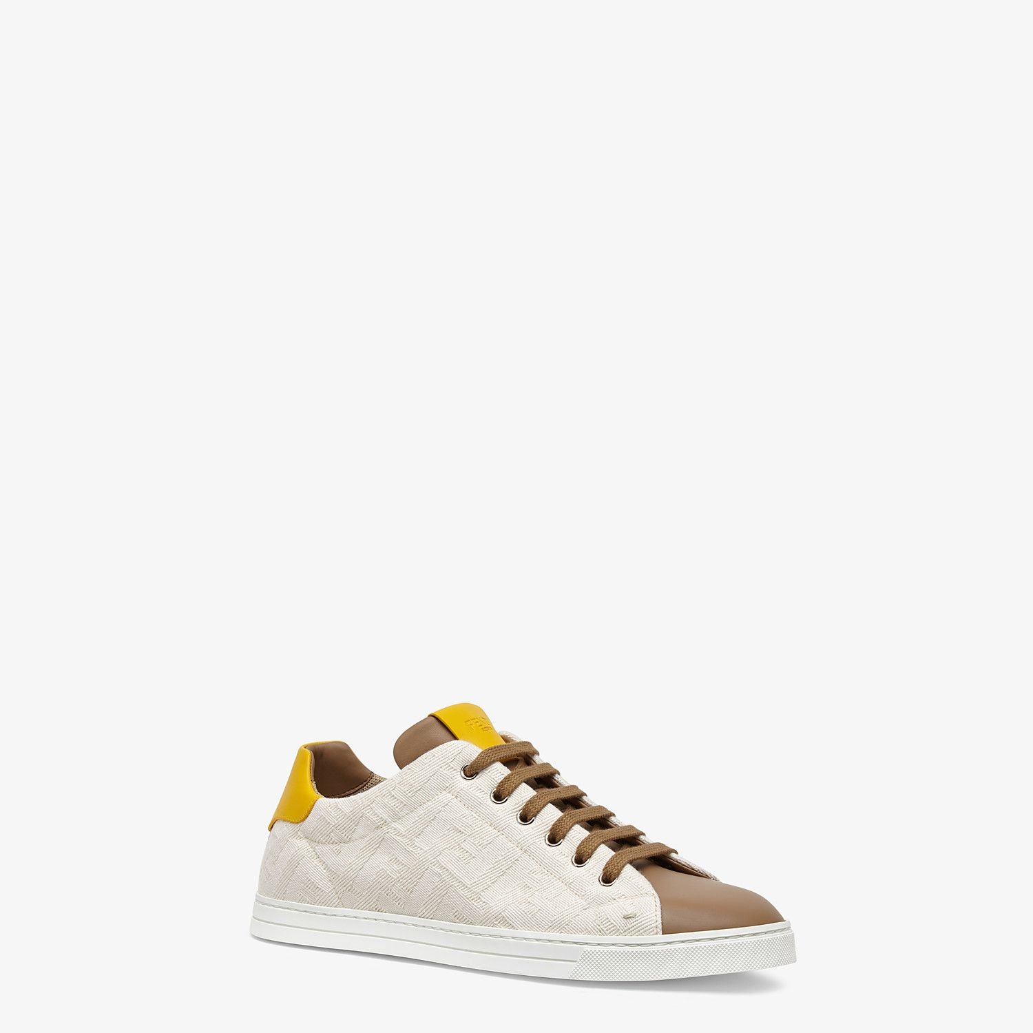 Multicolor canvas and leather low-tops - 2