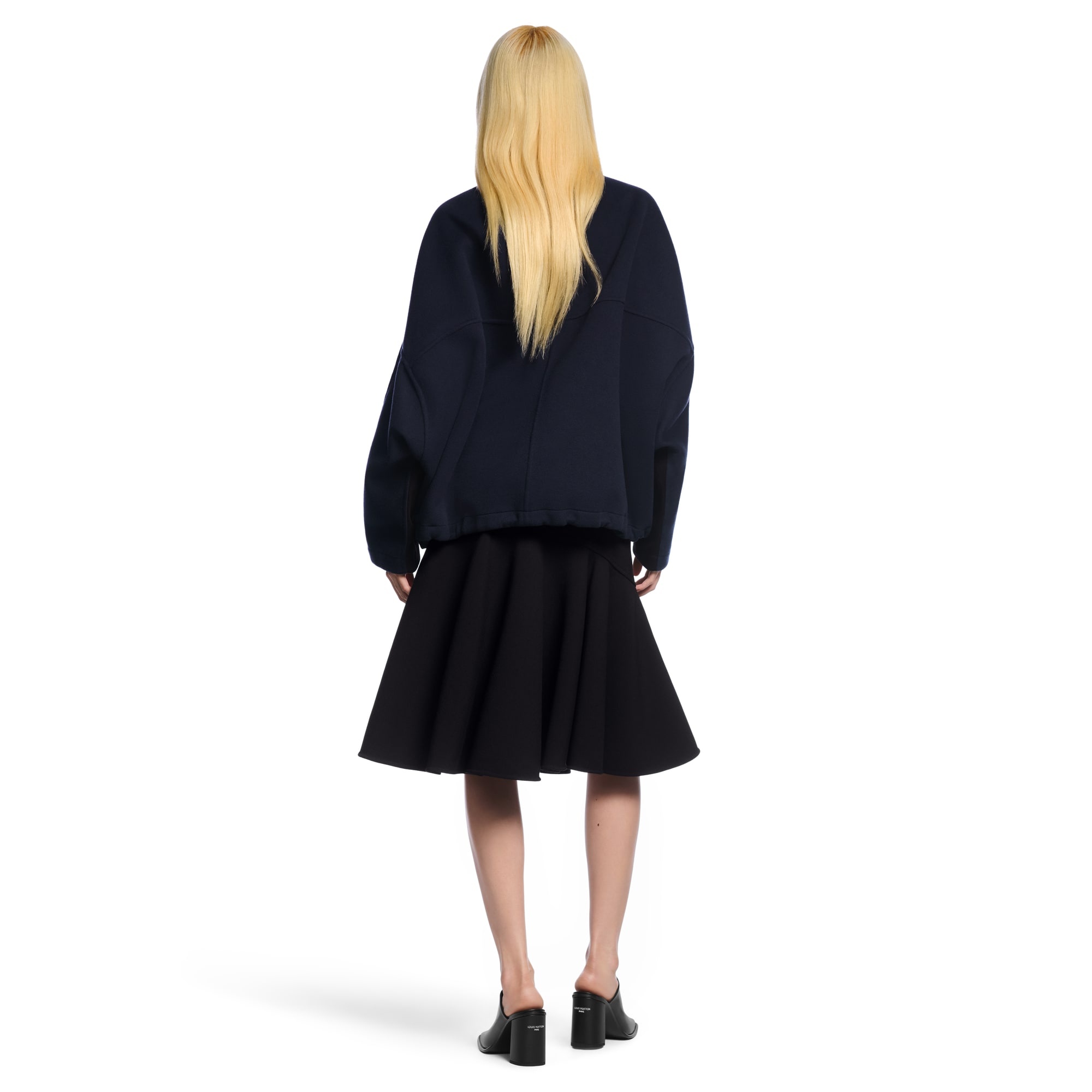 Contrast Sleeve Double Face Coat - 3