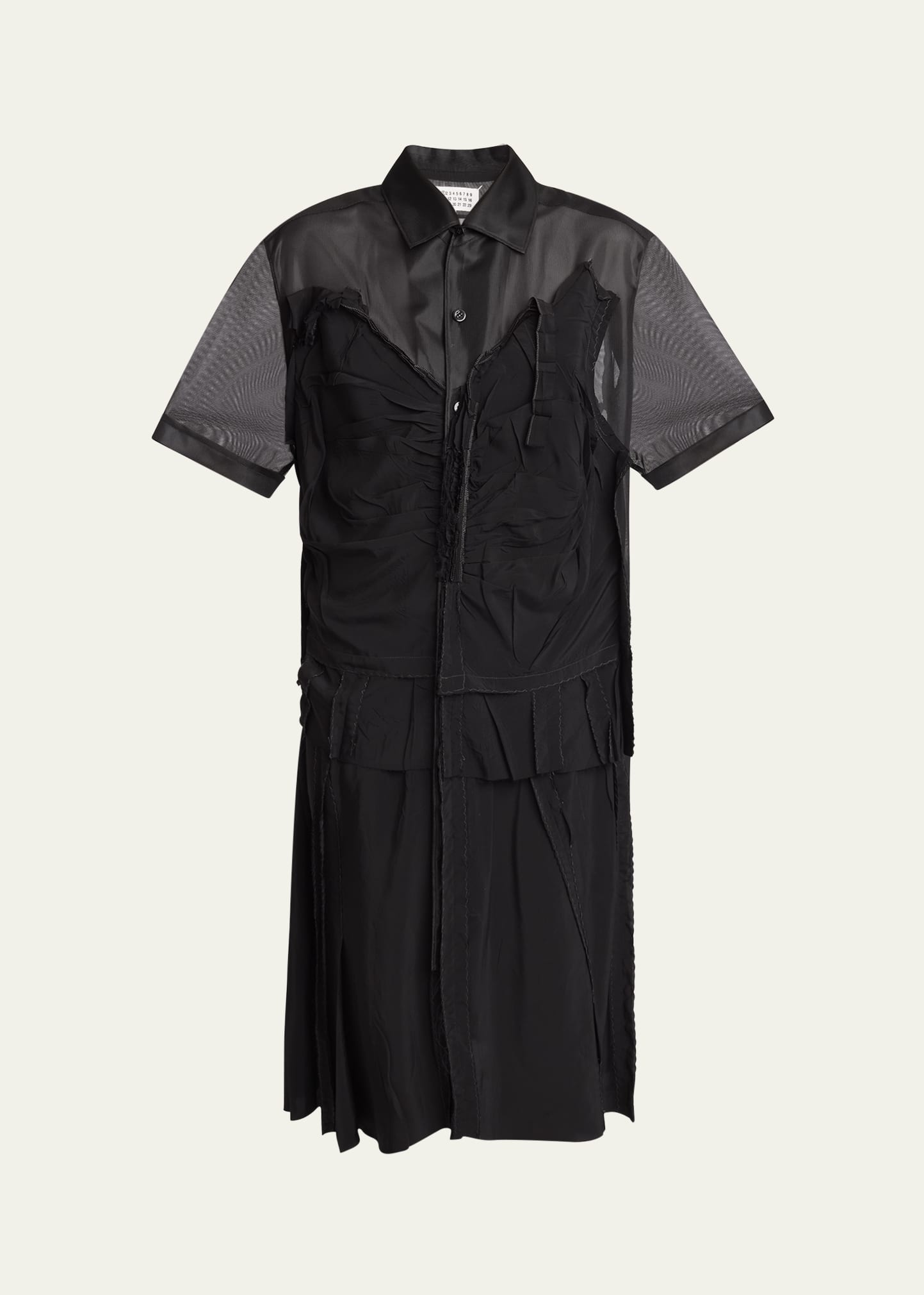 Deconstructed Button Down Midi Dress - 1