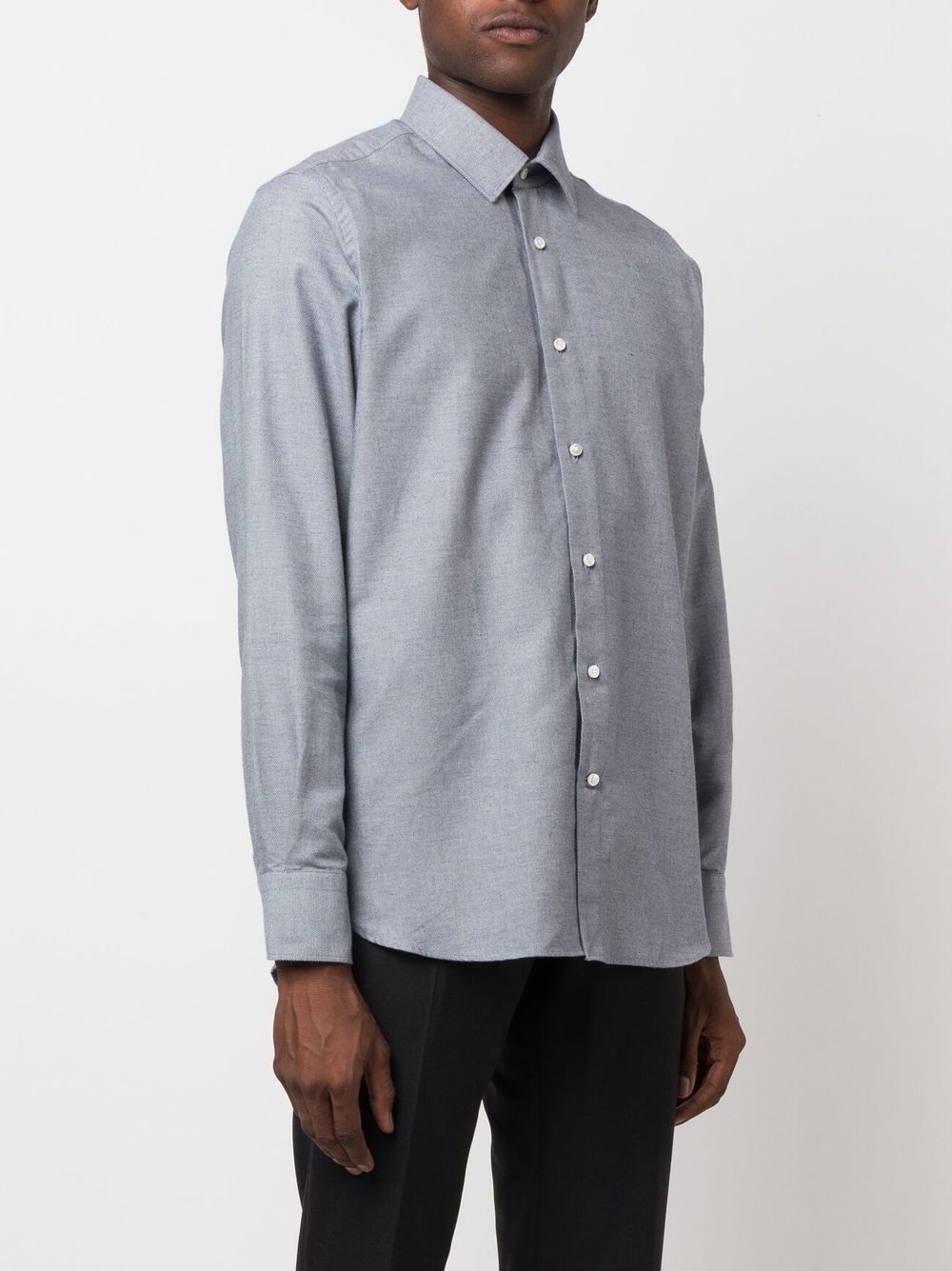 buttoned-up long-sleeved shirt - 3