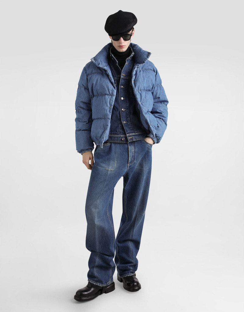 Dolce & Gabbana Cotton denim padded jacket outlook