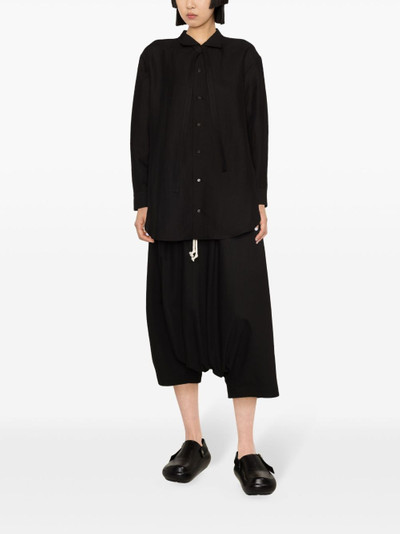 Yohji Yamamoto classic-collar cotton blend shirt outlook