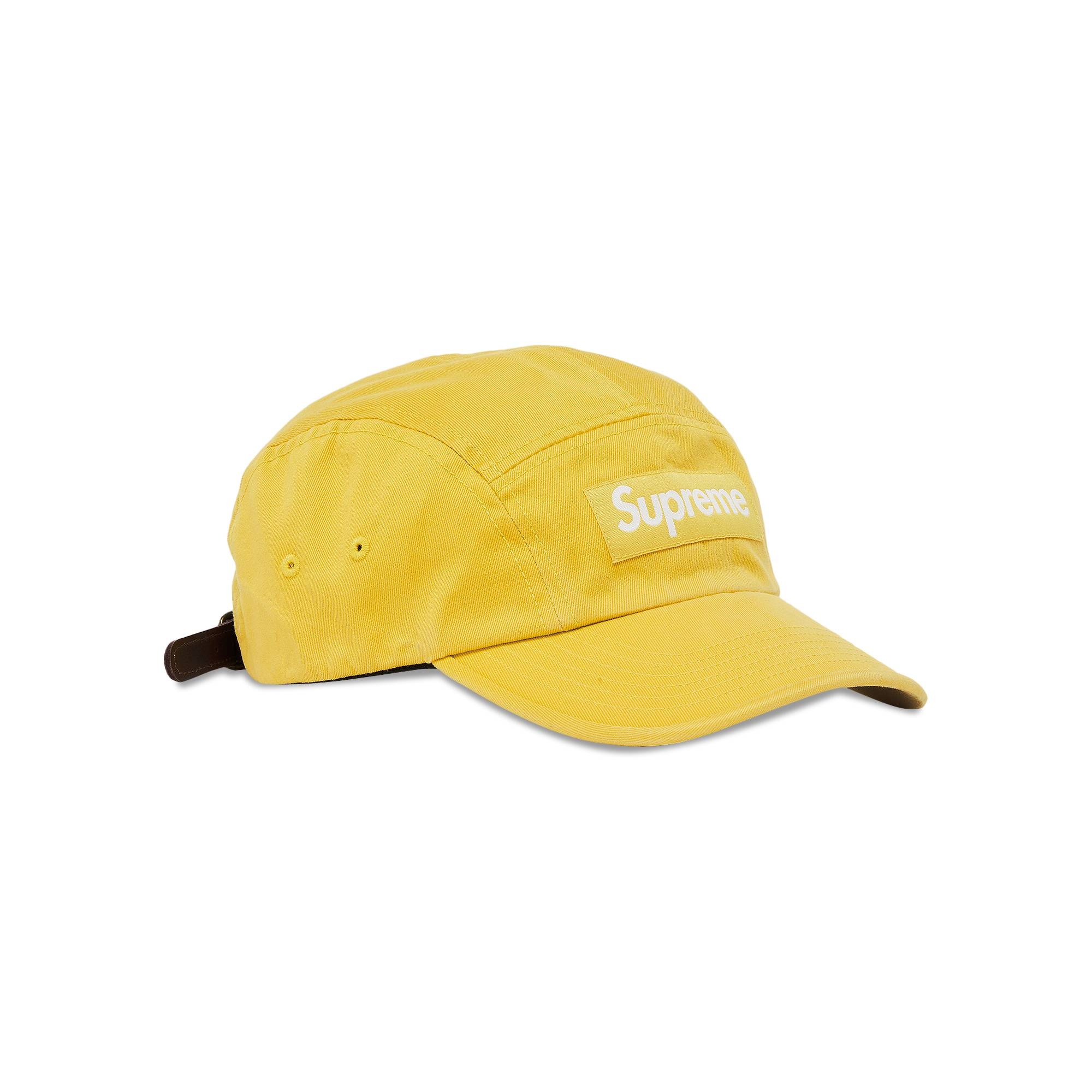 Supreme Washed Chino Twill Camp Cap 'Yellow' - 2