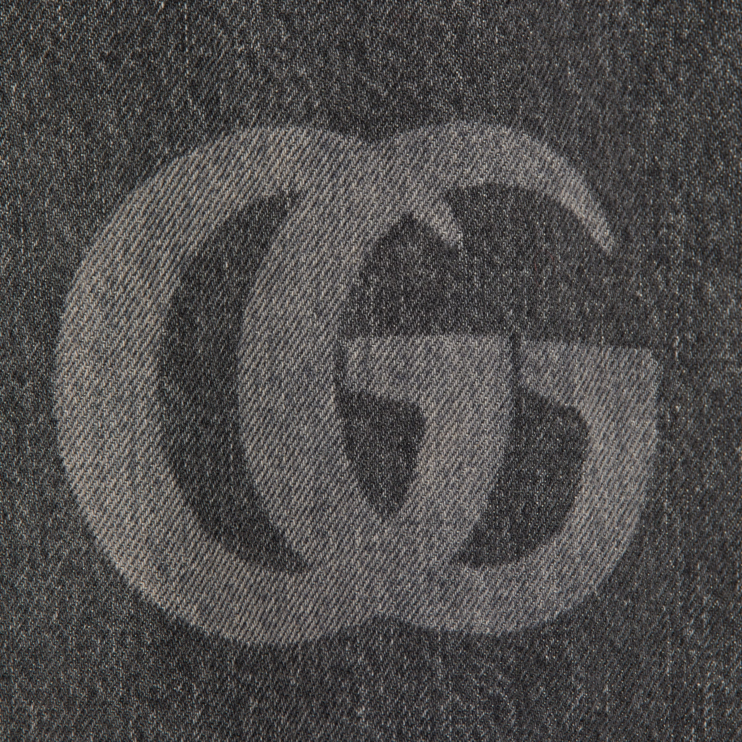 Slim fit denim pant with logo detail - 6