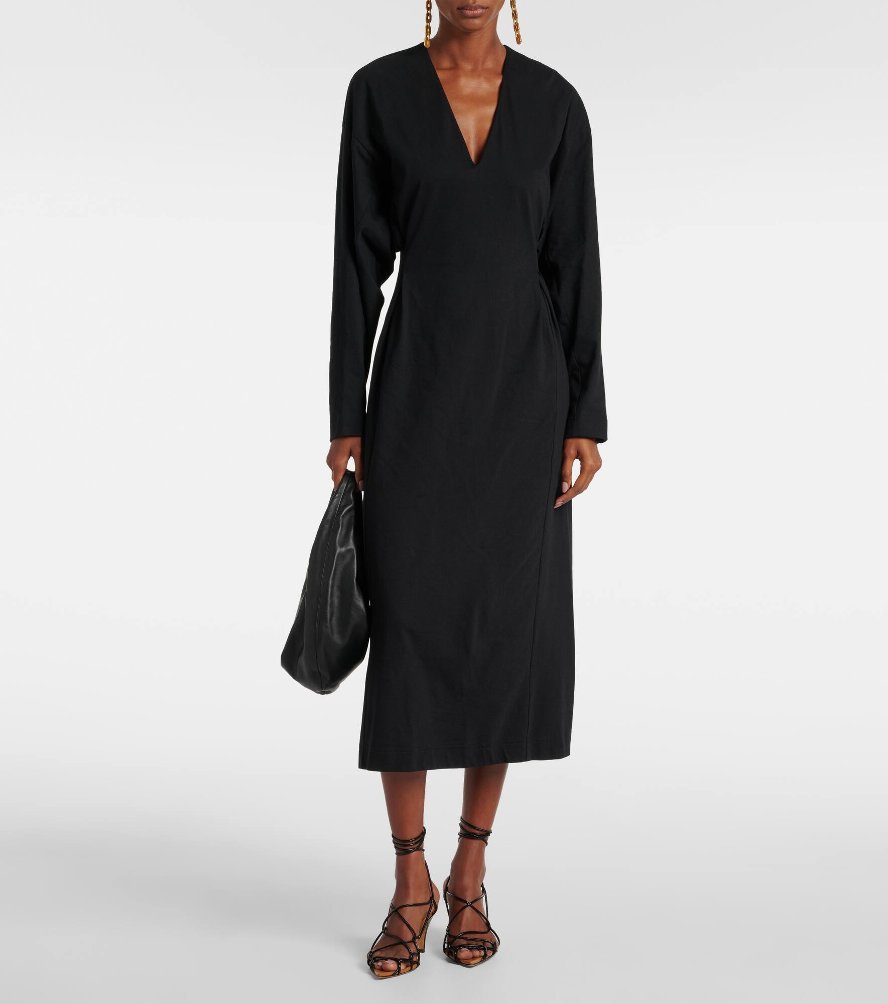 Cotton midi dress - 2