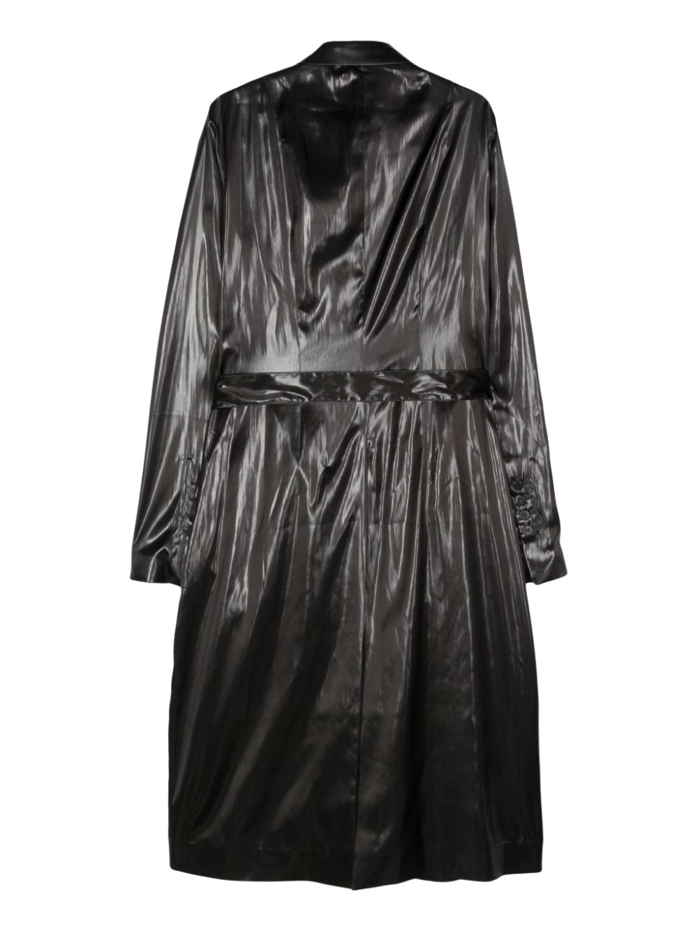 ciré-effect coat - 2