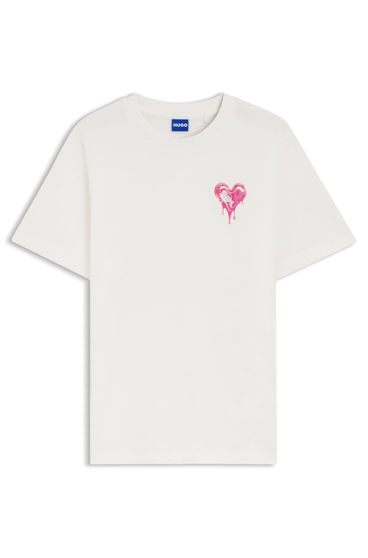 HEART-ARTWORK T-SHIRT IN COTTON JERSEY - 1
