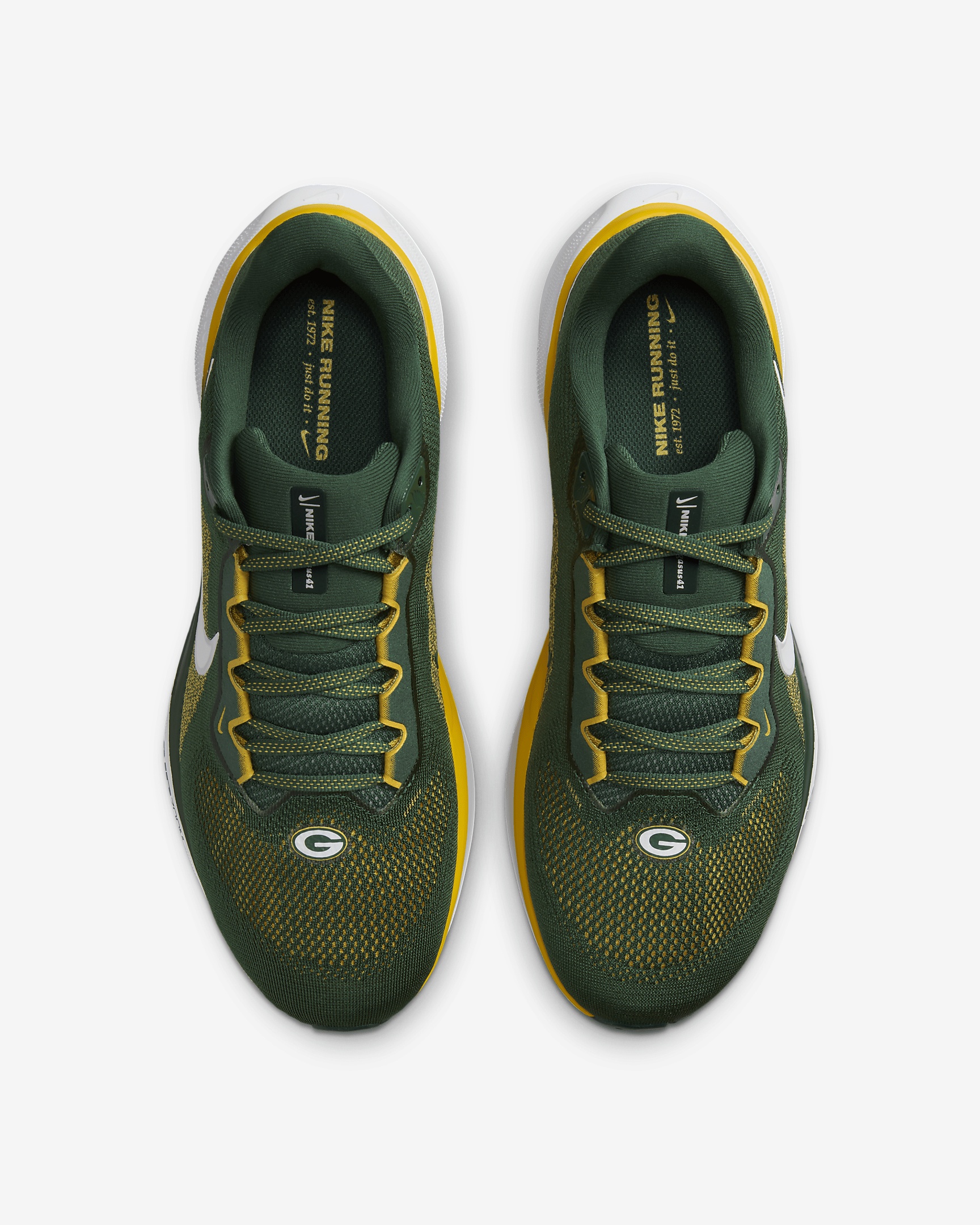 Nike Pegasus 41 NFL Green Bay Packers Men's Road Running Shoes - 4