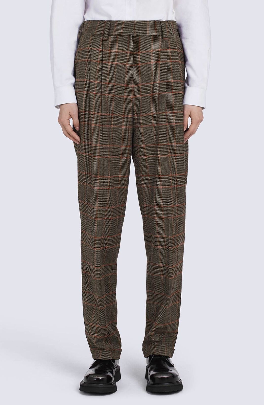 Checked tailored trousers - 5