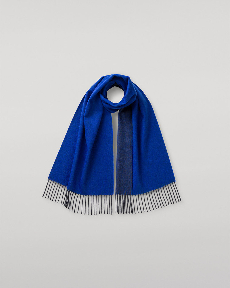 Bard Grey & Blue Cashmere Scarf 1