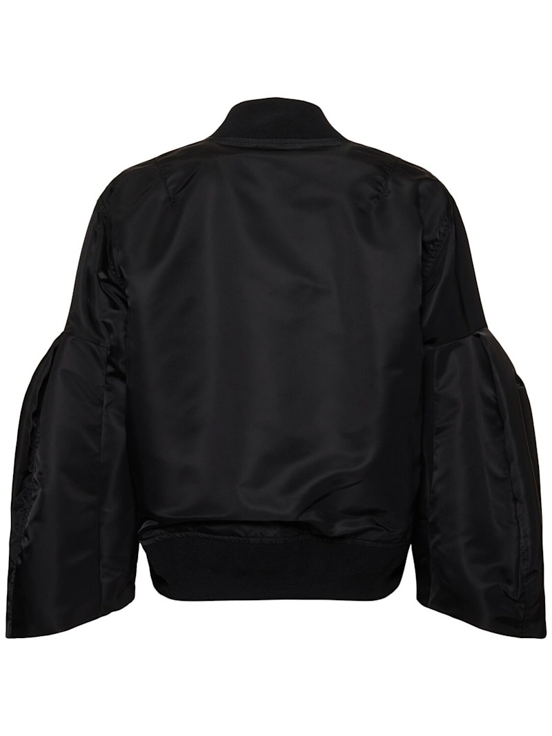 Nylon twill bomber jacket - 3