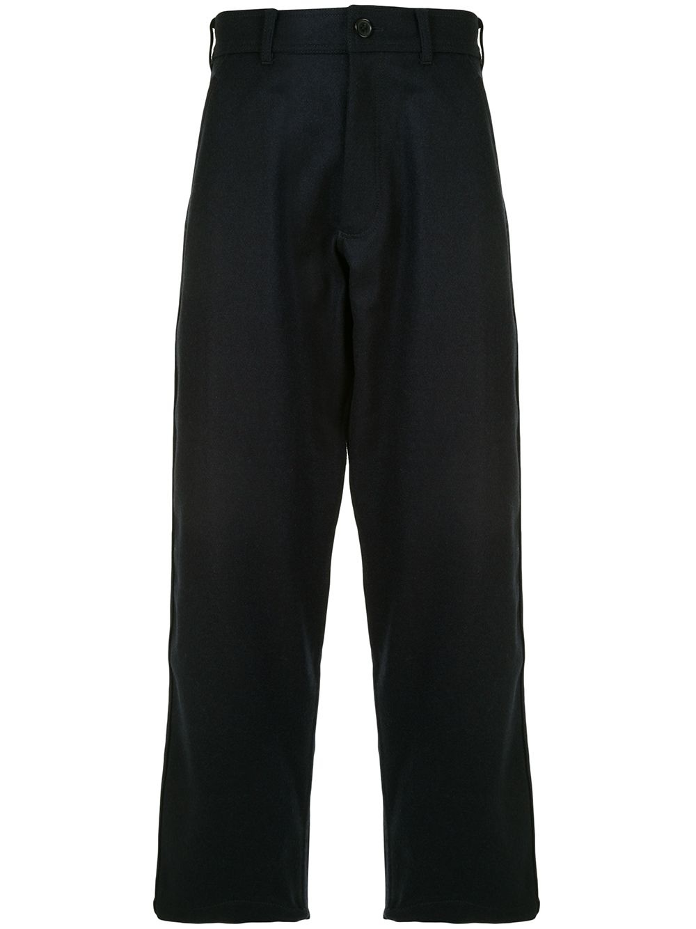 straight-leg wool trousers - 1