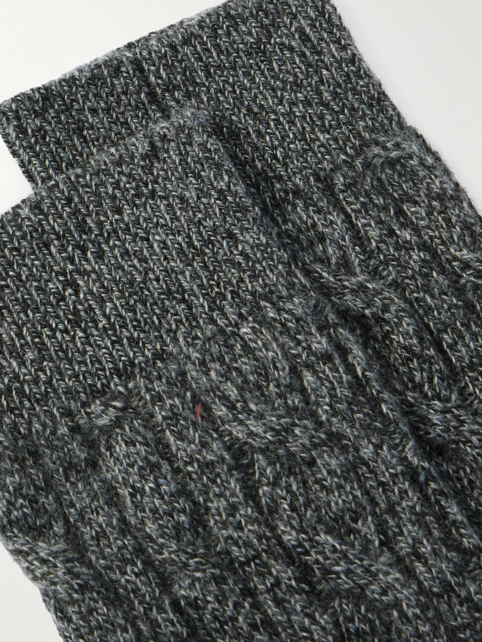 Treccia Baby Cashmere Socks Gray - 2