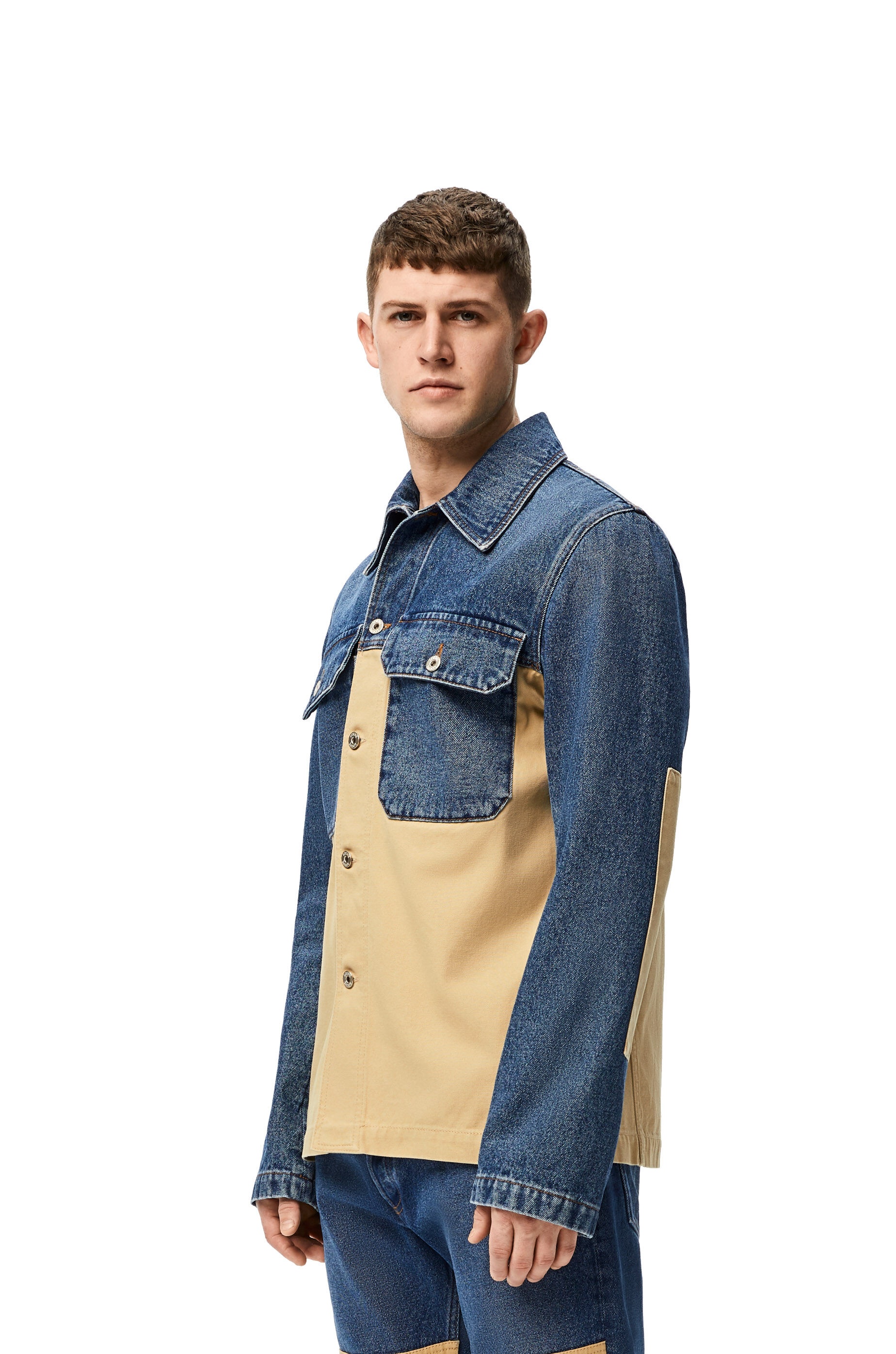 Workwear jacket in denim and cotton - 2