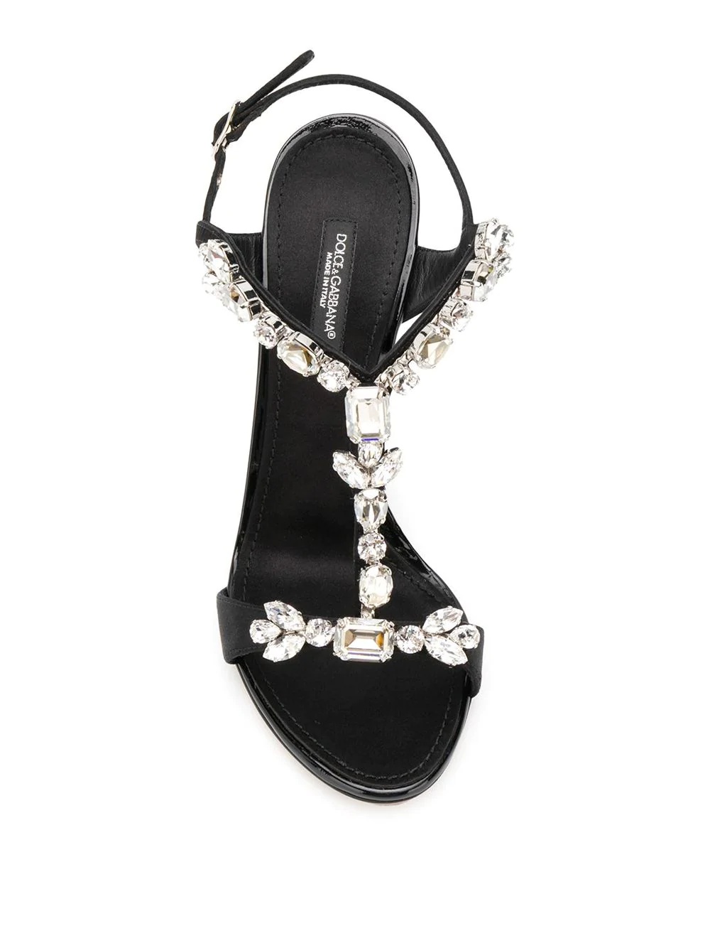 105mm Keira satin embroidered sandals - 4