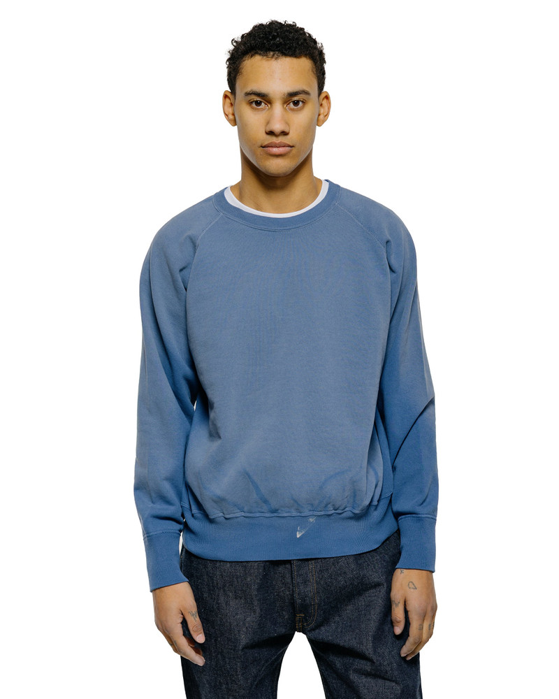 Warehouse & Co. Lot. 461 Raglan Crew Neck SW U/W Sun Burned Blue outlook