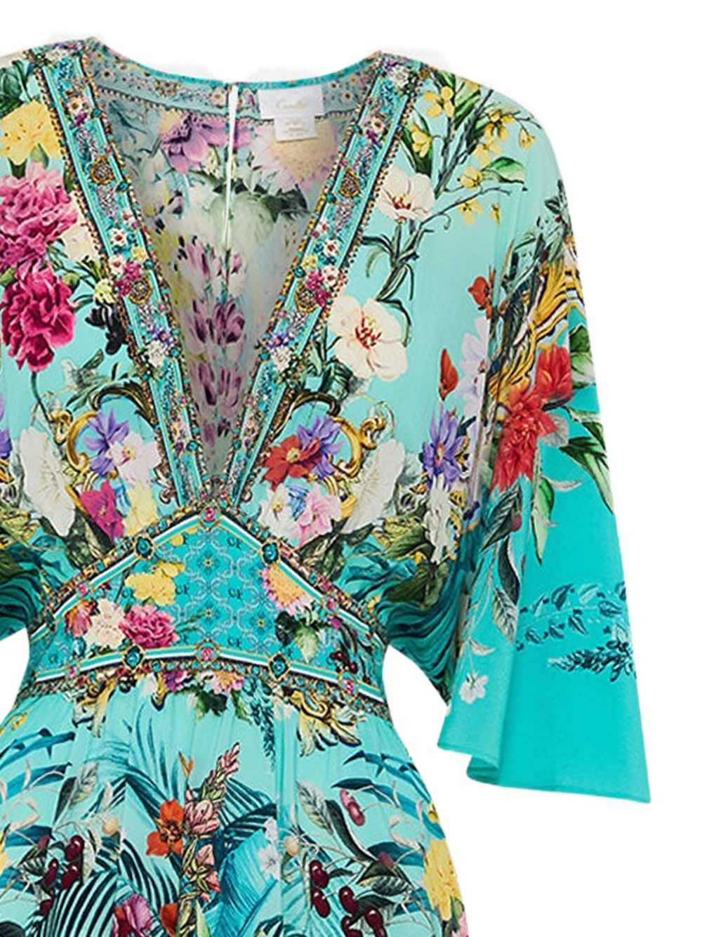 Gardens of Queluz floral-print V-neck dress - 2