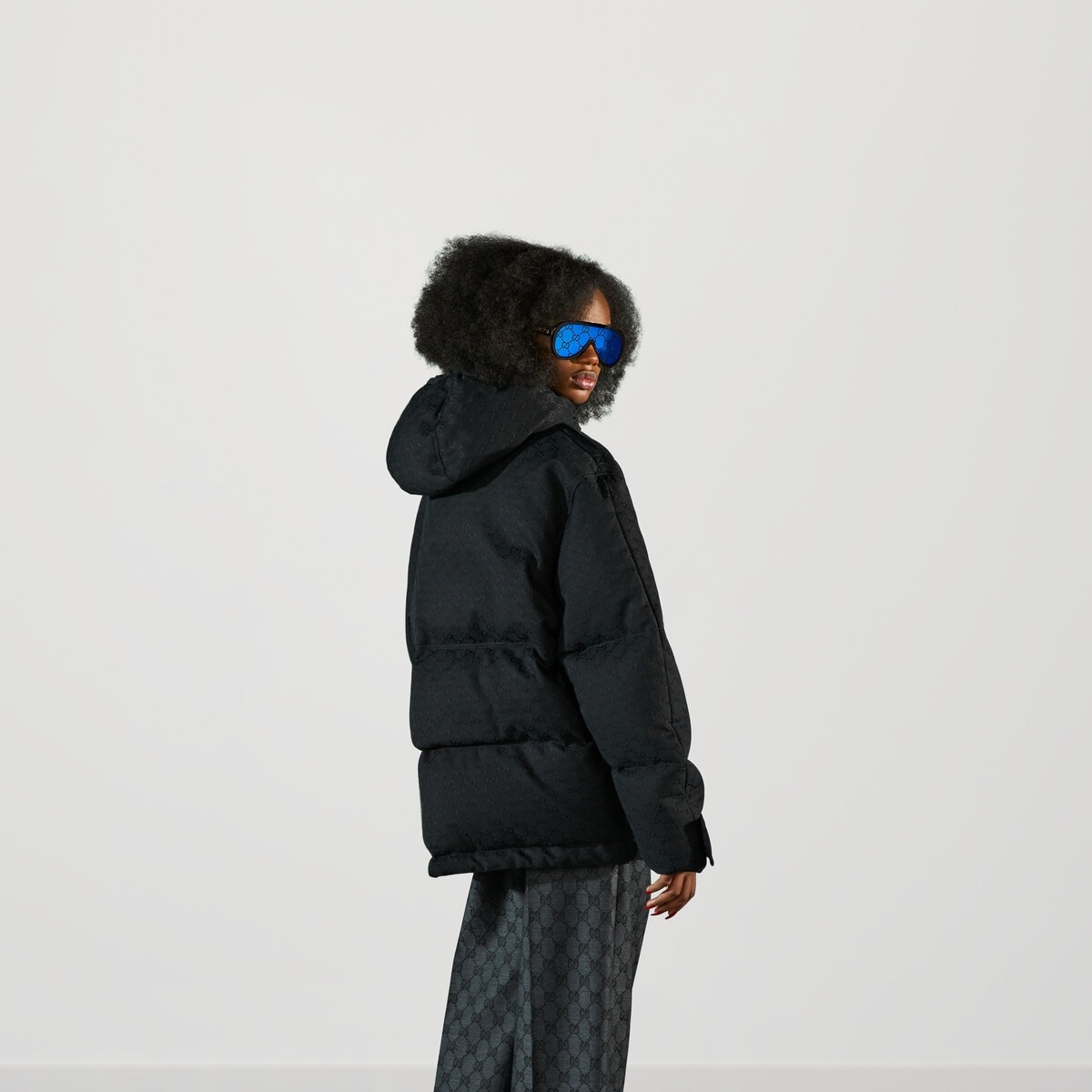GG cotton canvas puffer jacket - 6