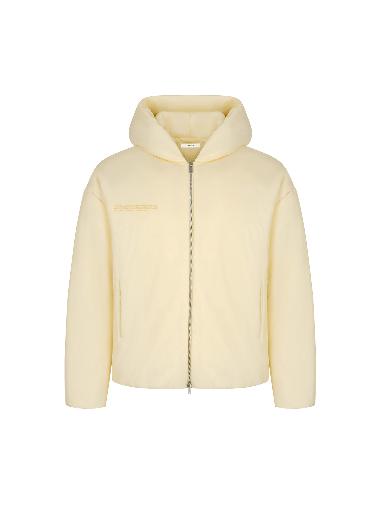 Womens Flower-Warmth Padded Bomber Jacket - Rind Yellow - 1