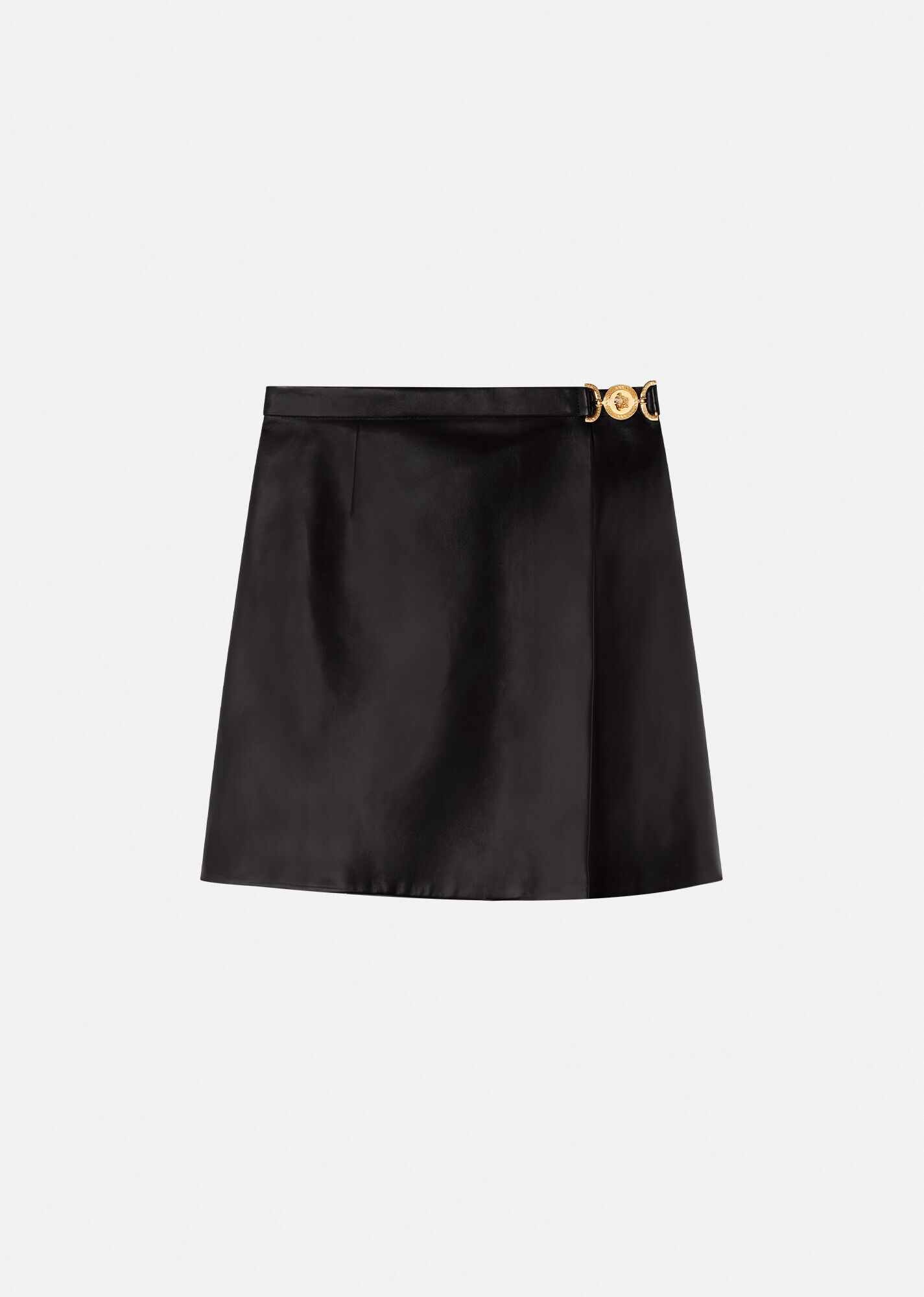 Medusa Nappa Leather Mini Skirt - 1
