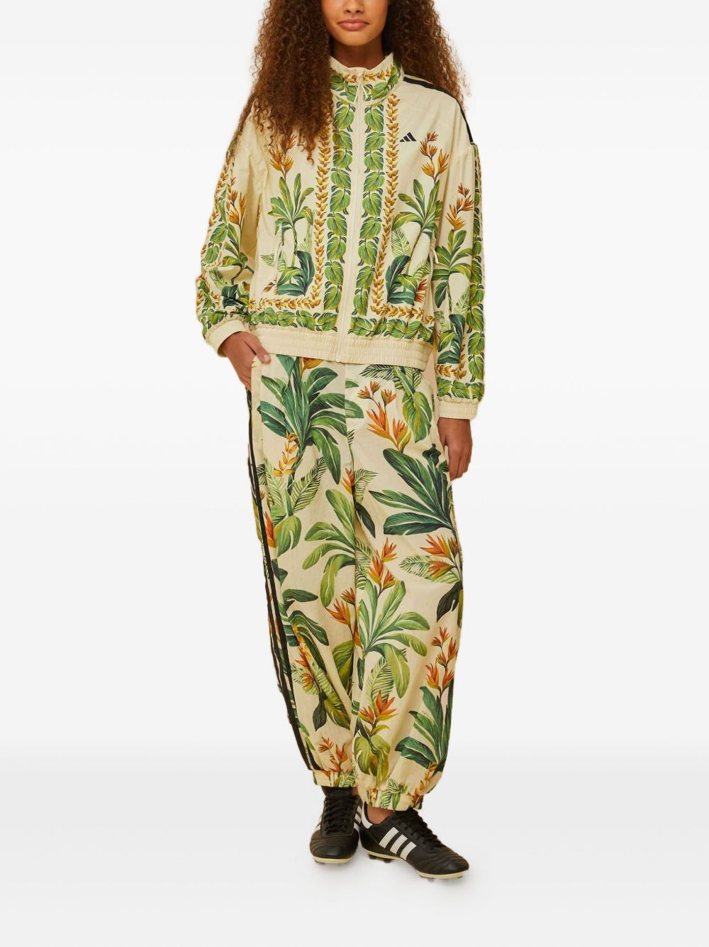x Adidas Tropical Breeze-print trousers - 2