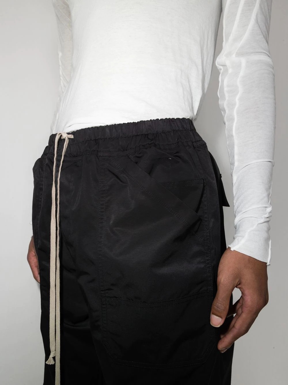 drawstring track pants - 4