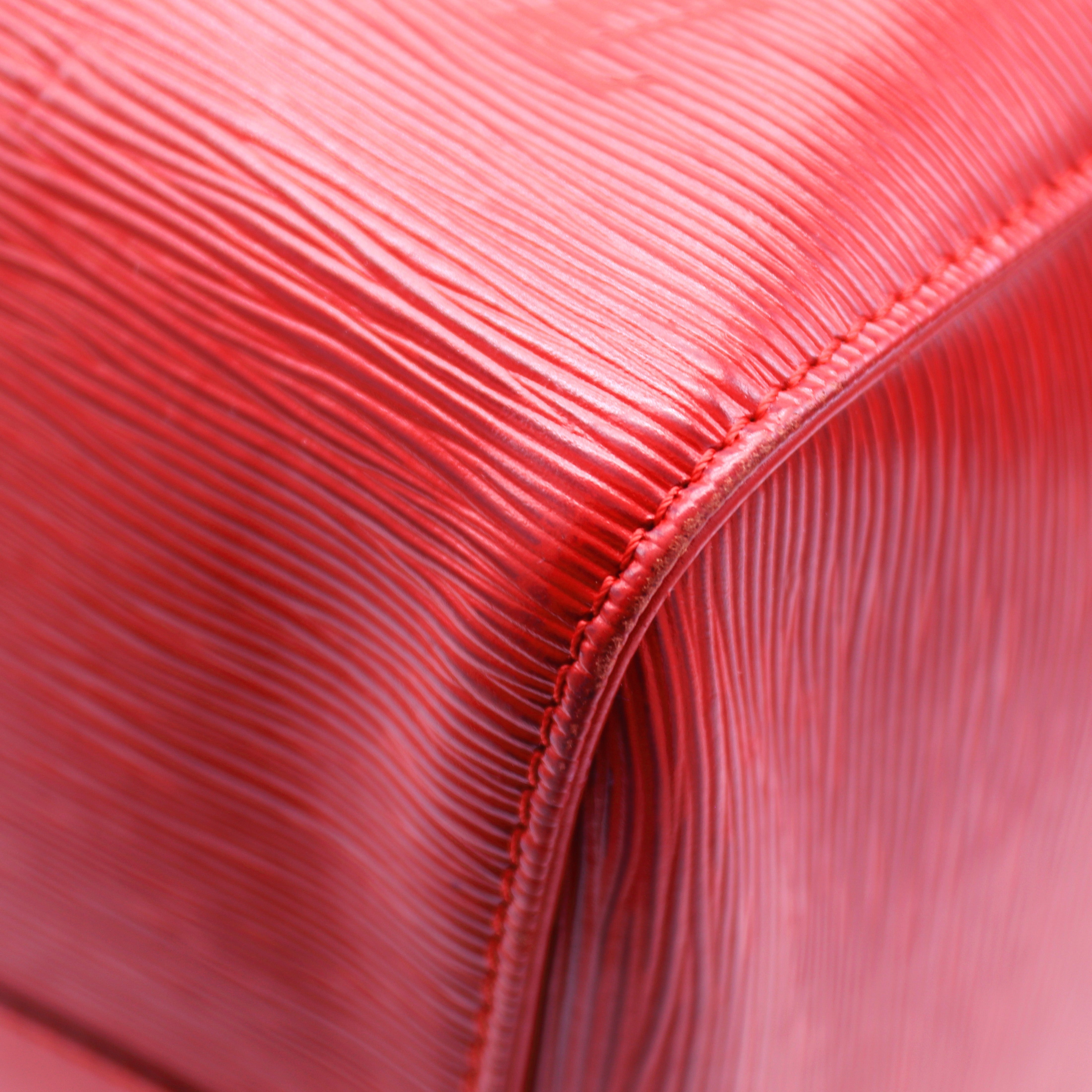 Louis Vuitton Keepall 50 Bag - Red Epi Leather - 17