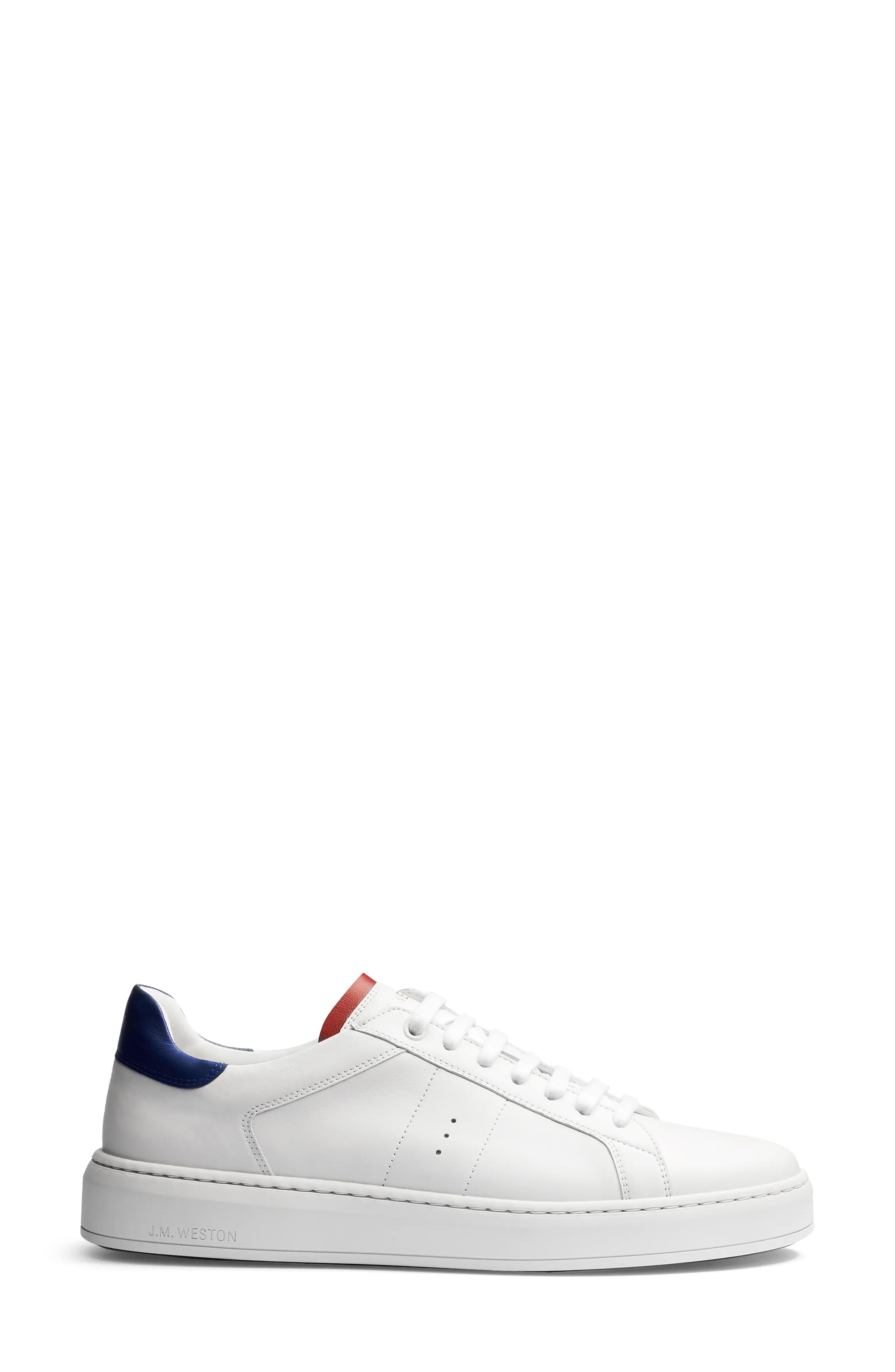 On Time Sneaker in Whte /Red /Blue - 2
