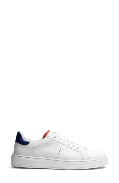 J.M WESTON On Time Sneaker in Whte /Red /Blue outlook