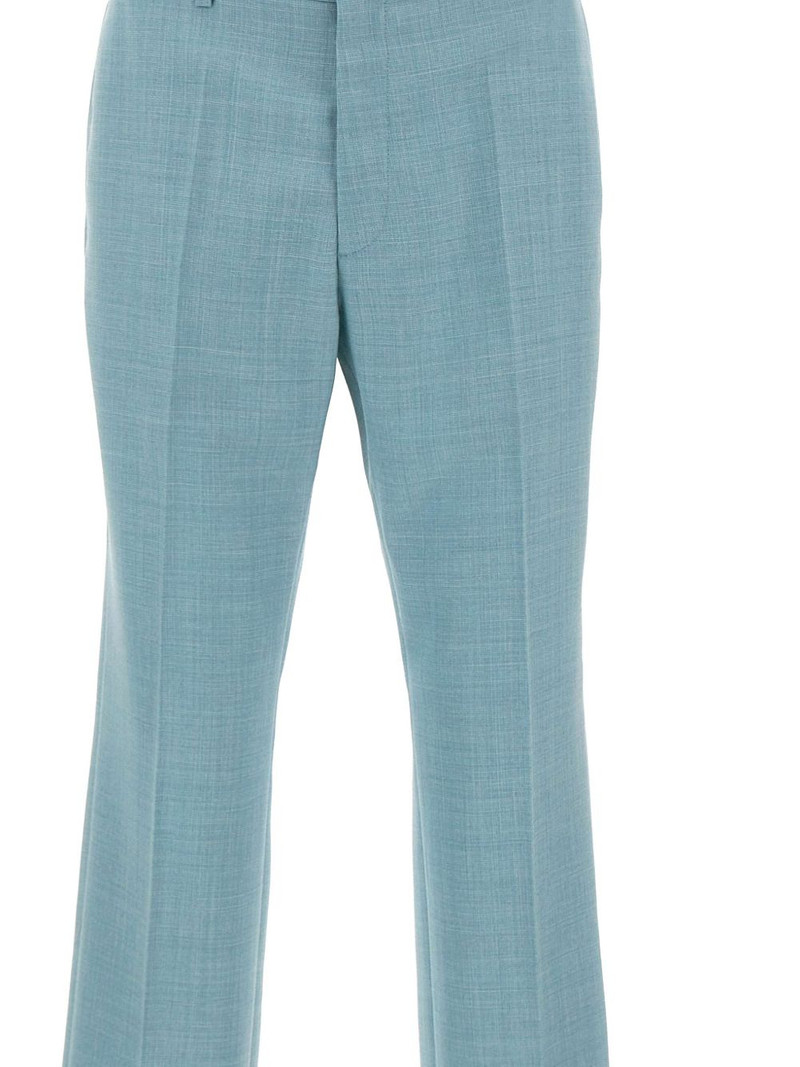 frayed-effect signature-stitch trousers 5
