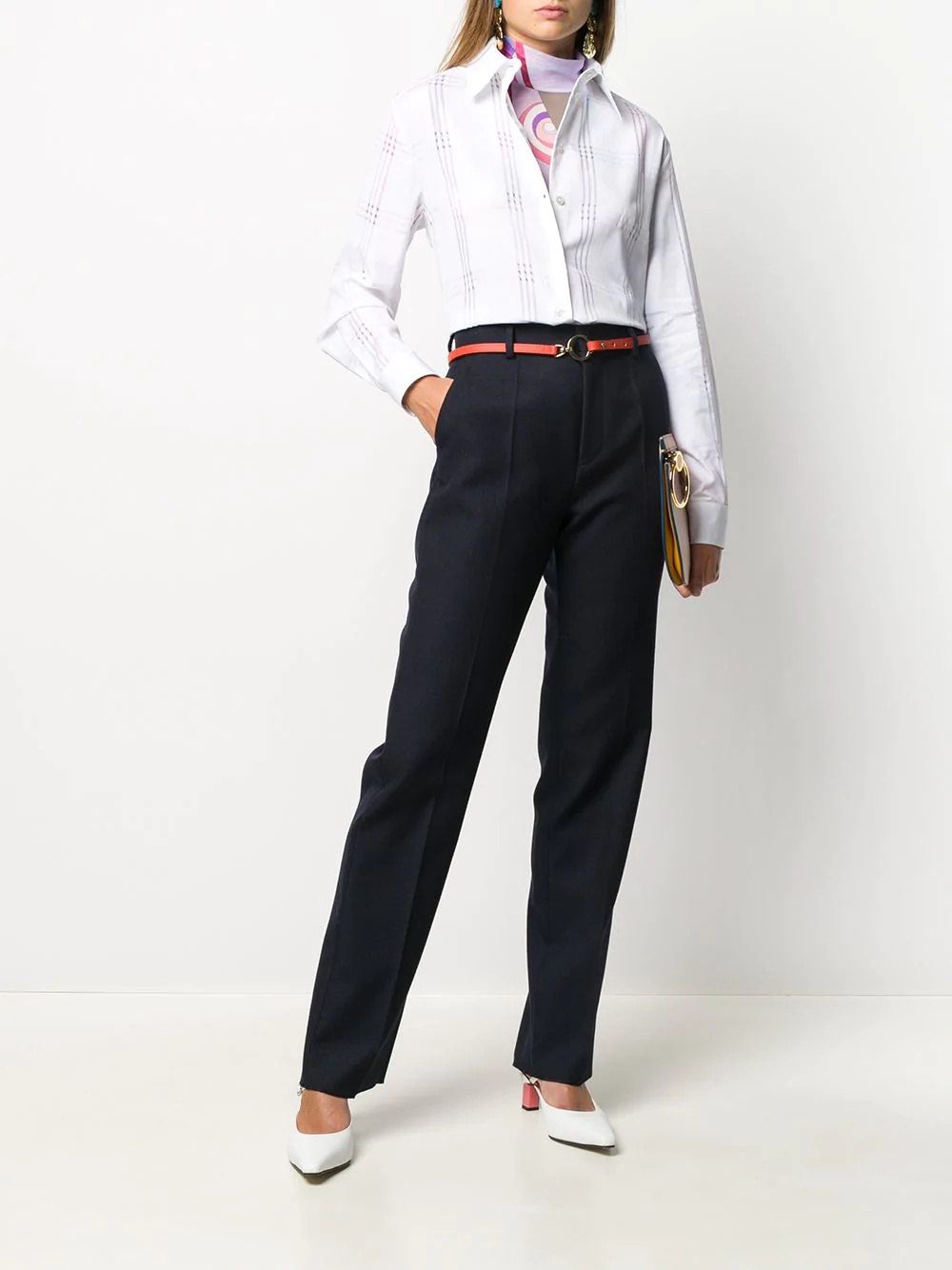 slim-fit tailored trousers - 2