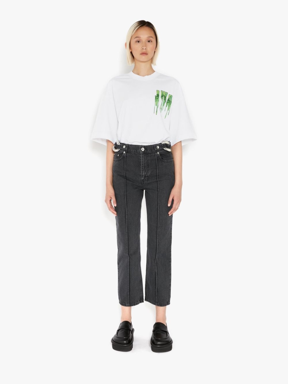 CHAIN LINK SLIM FIT DENIM JEANS - 2
