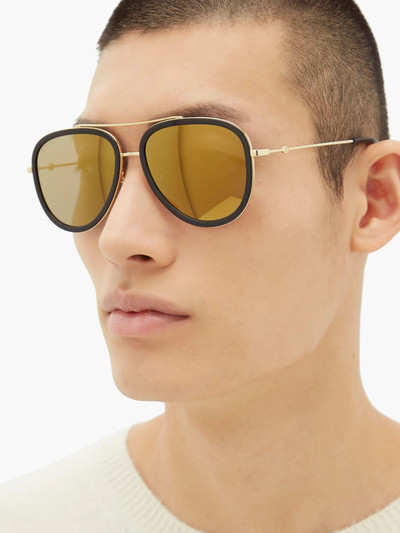 GUCCI Mirrored aviator sunglasses outlook