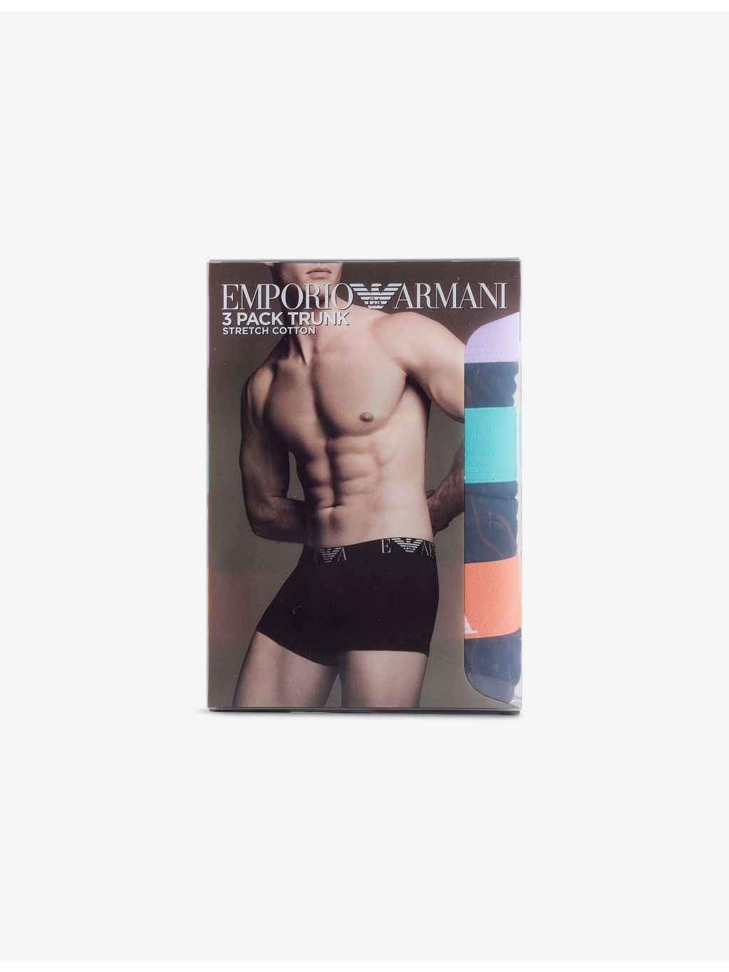 Branded Mid-Rise Pack Of Three Stretch-Cotton Trunks - 1