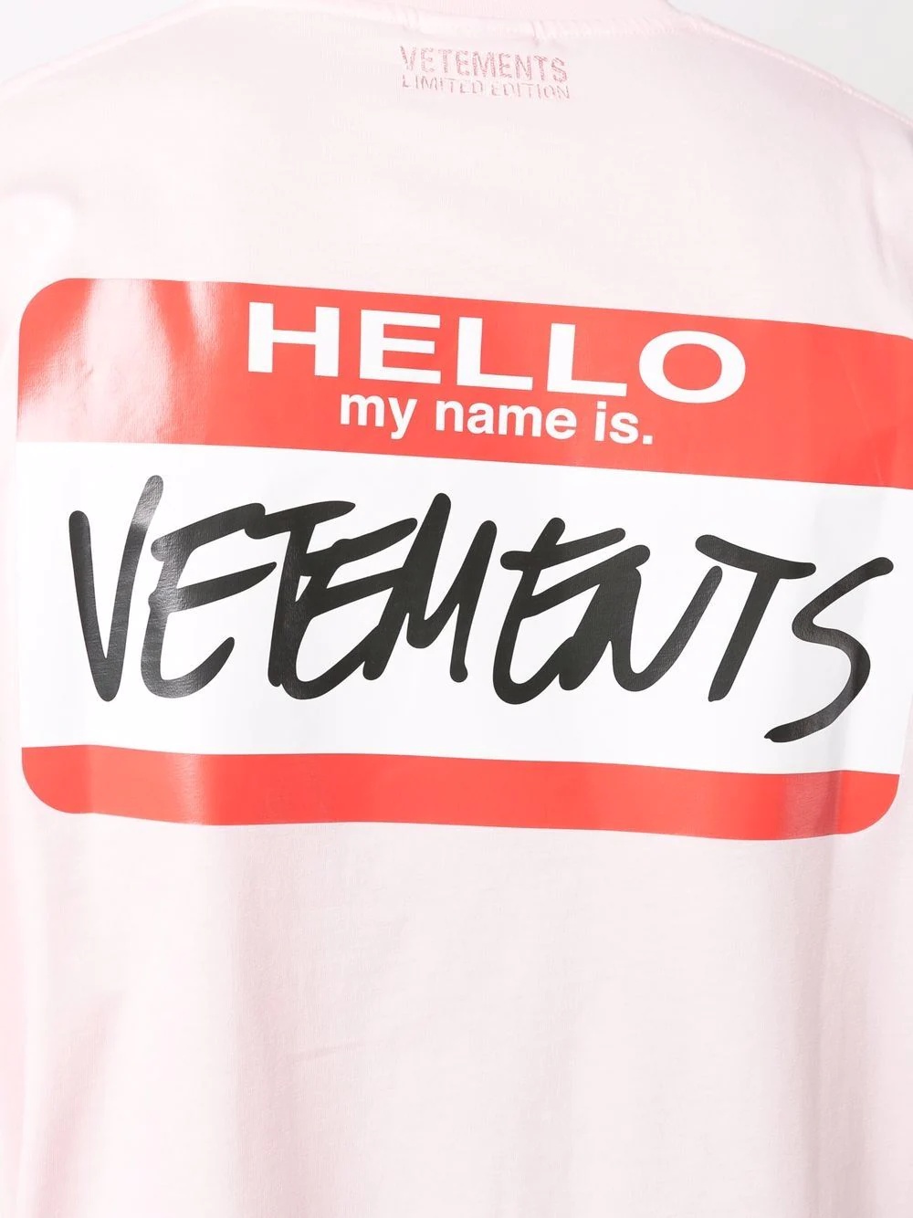 Name Tag-print cotton T-shirt - 6