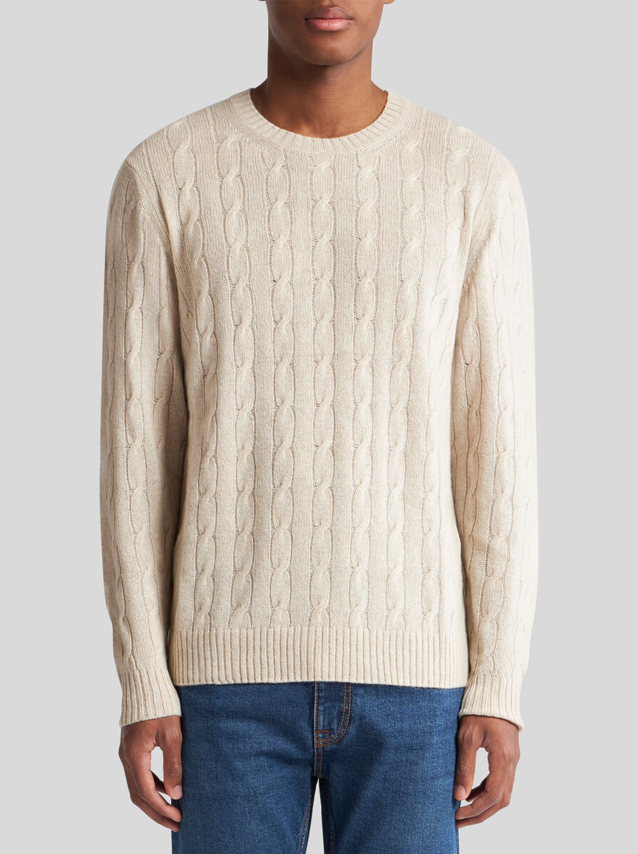 CABLE-KNIT CASHMERE SWEATER - 2