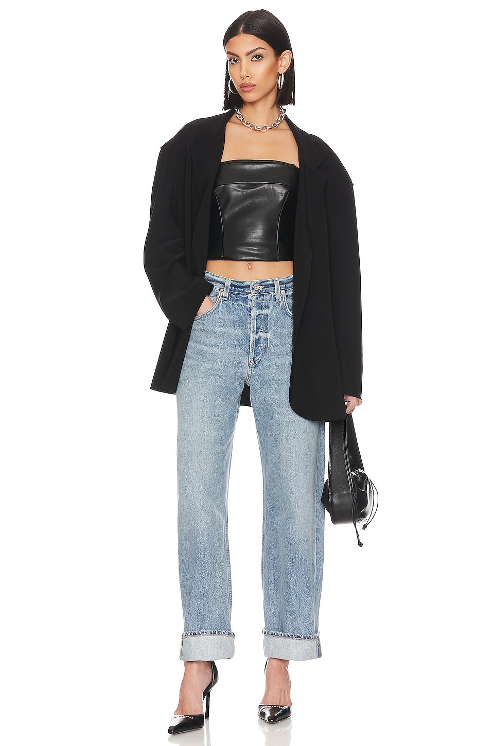 Ayla Baggy Cuffed Crop - 4