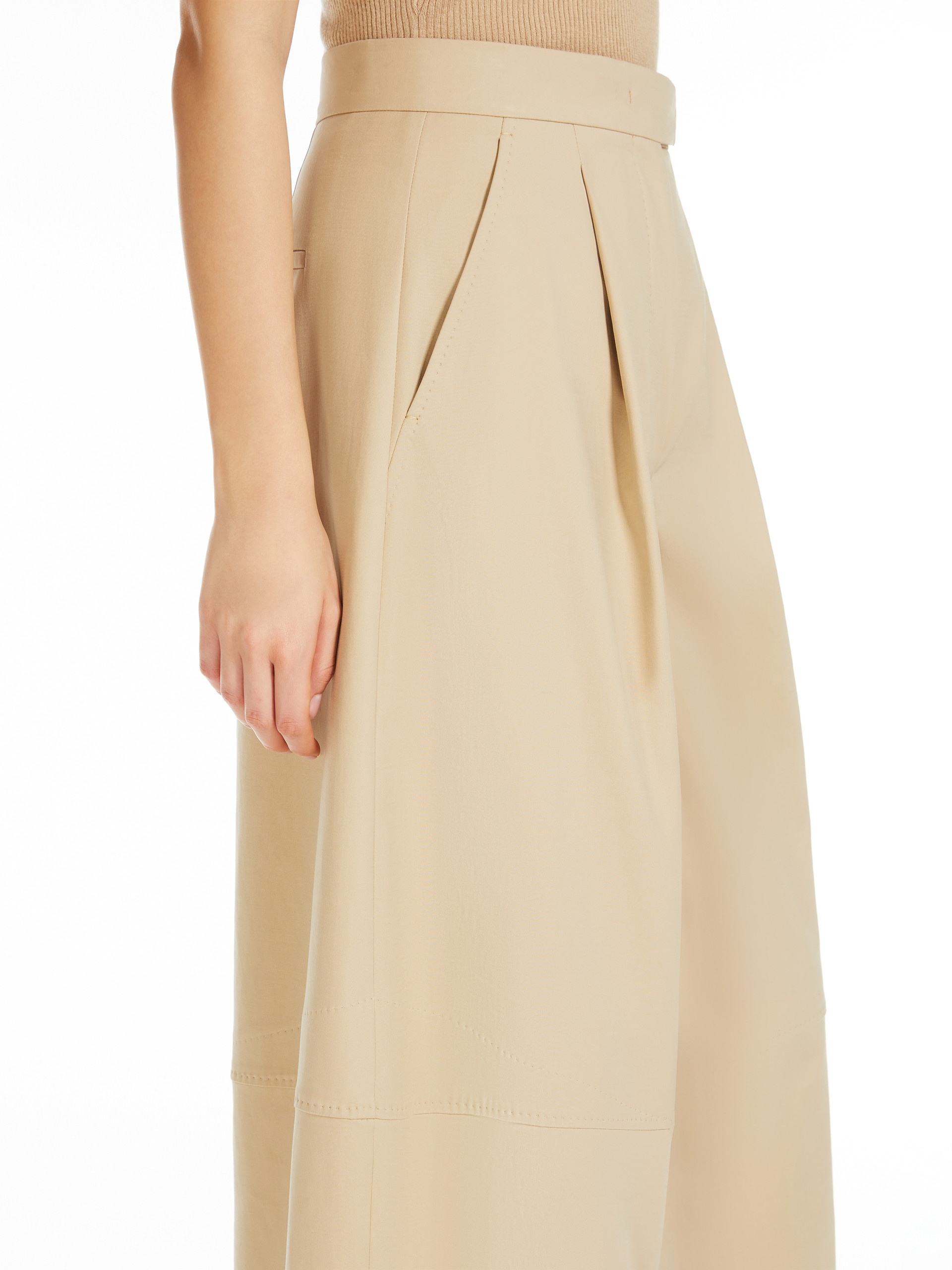AVORIAZ Oversize stretch cotton trousers - 5
