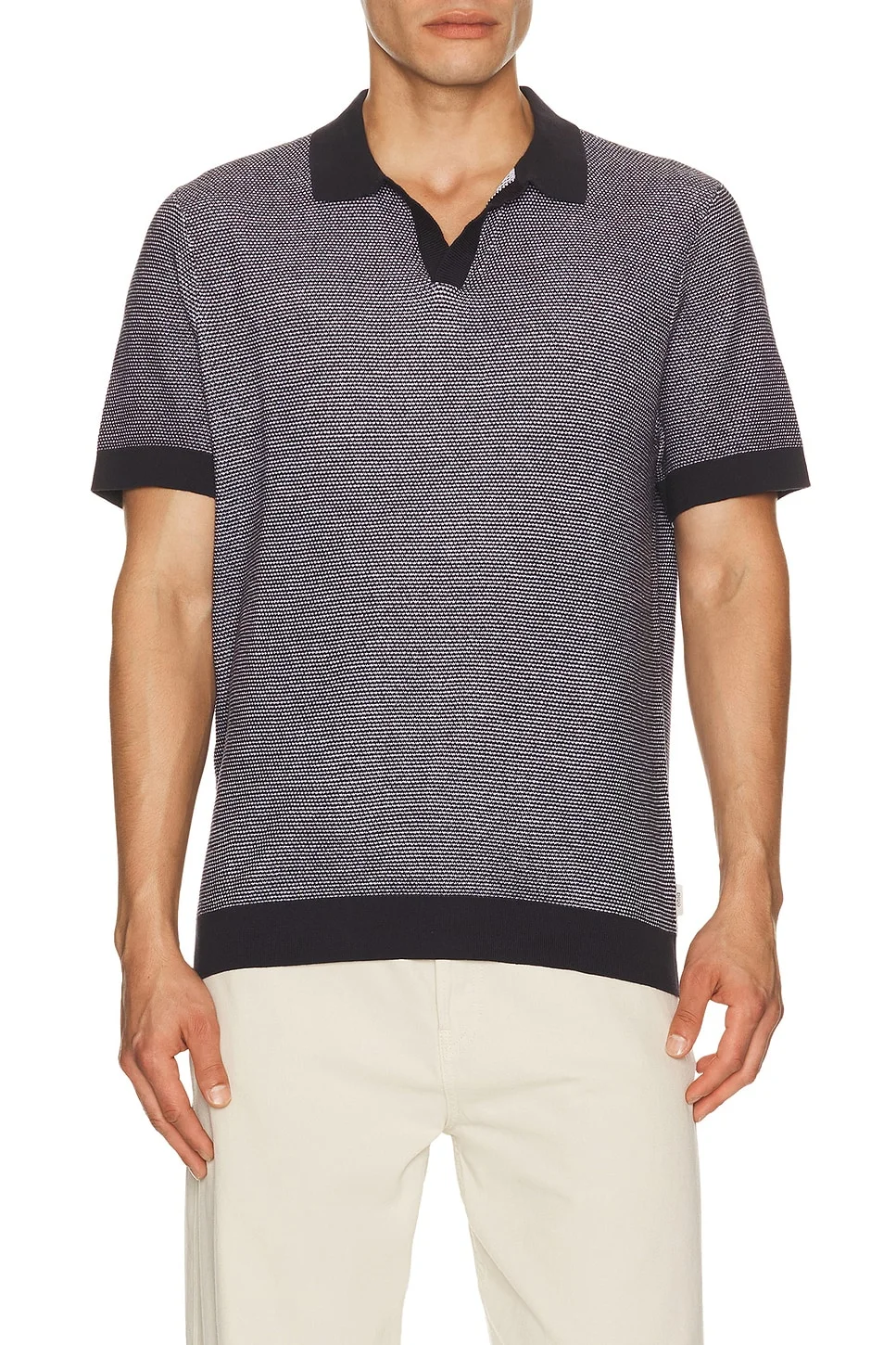 Textured Johnny Polo - 1
