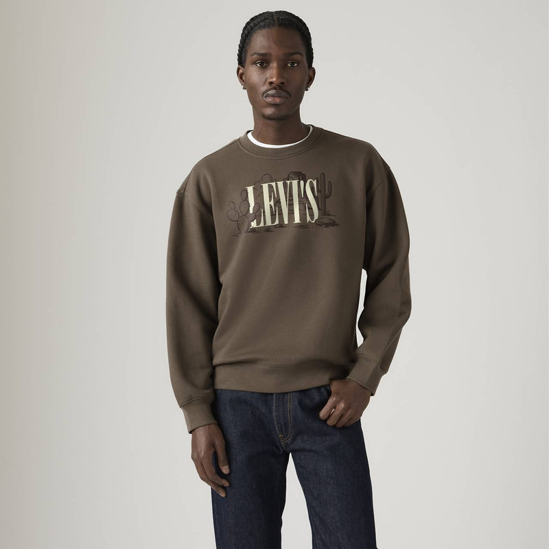 RELAXED GRAPHIC CREWNECK SWEATSHIRT 1