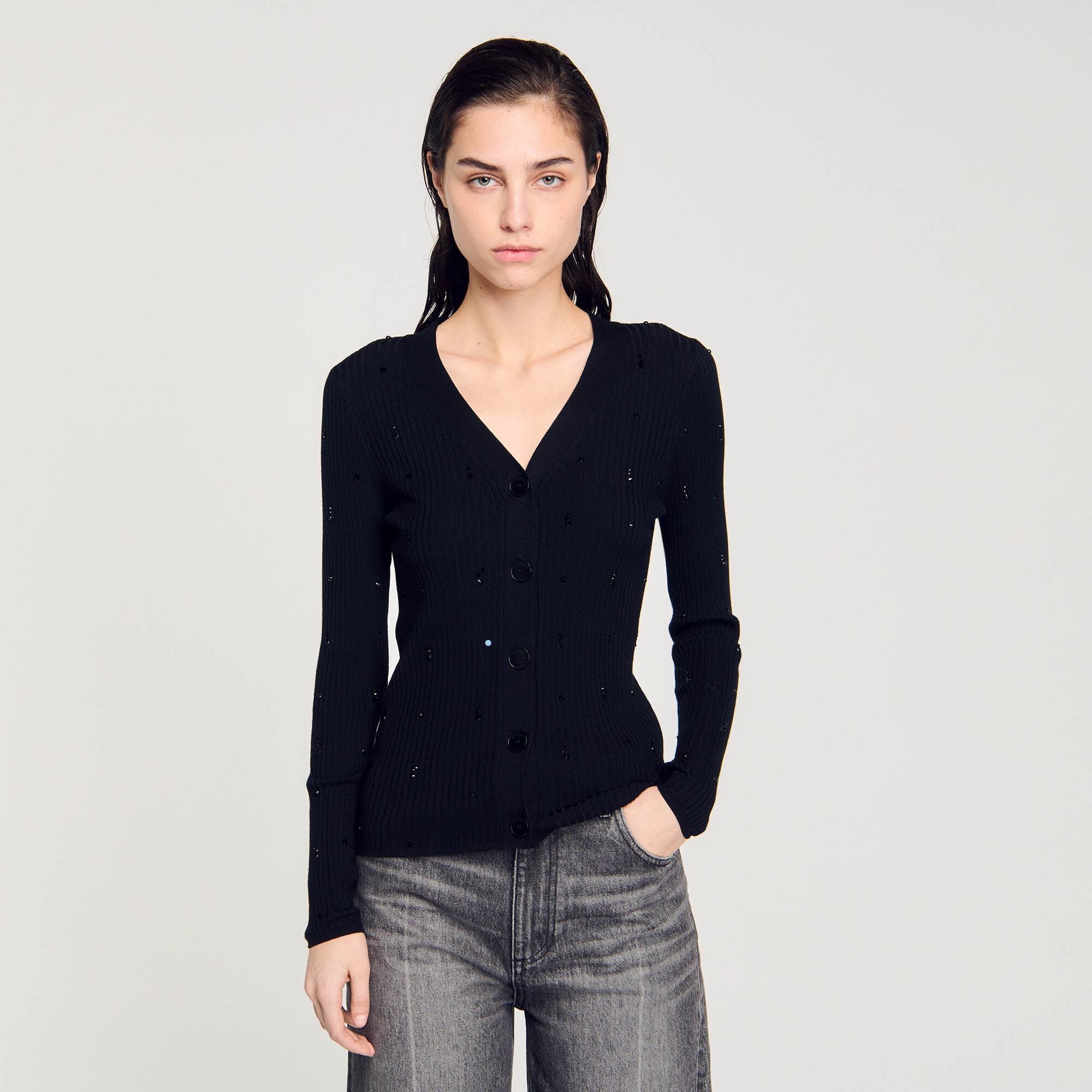 RHINESTONE CARDIGAN - 5