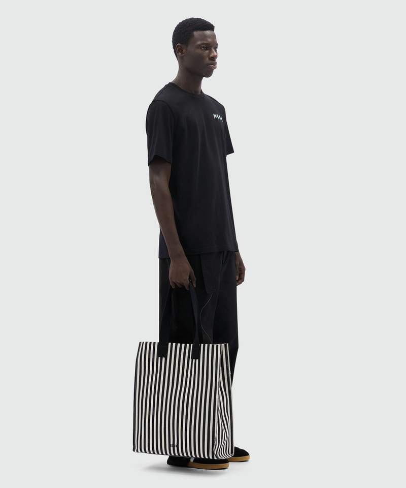 Black jersey T-Shirt with crayon logo 4