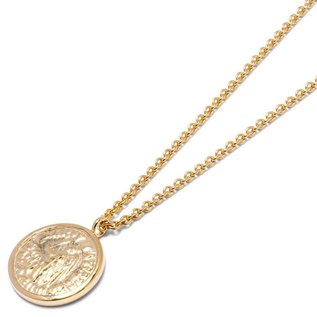 COIN PENDANT ANGEL GOLD - 925 STERLING SILVER - 2