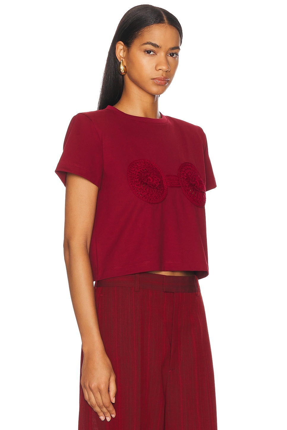Crochet Bra T Shirt - 2