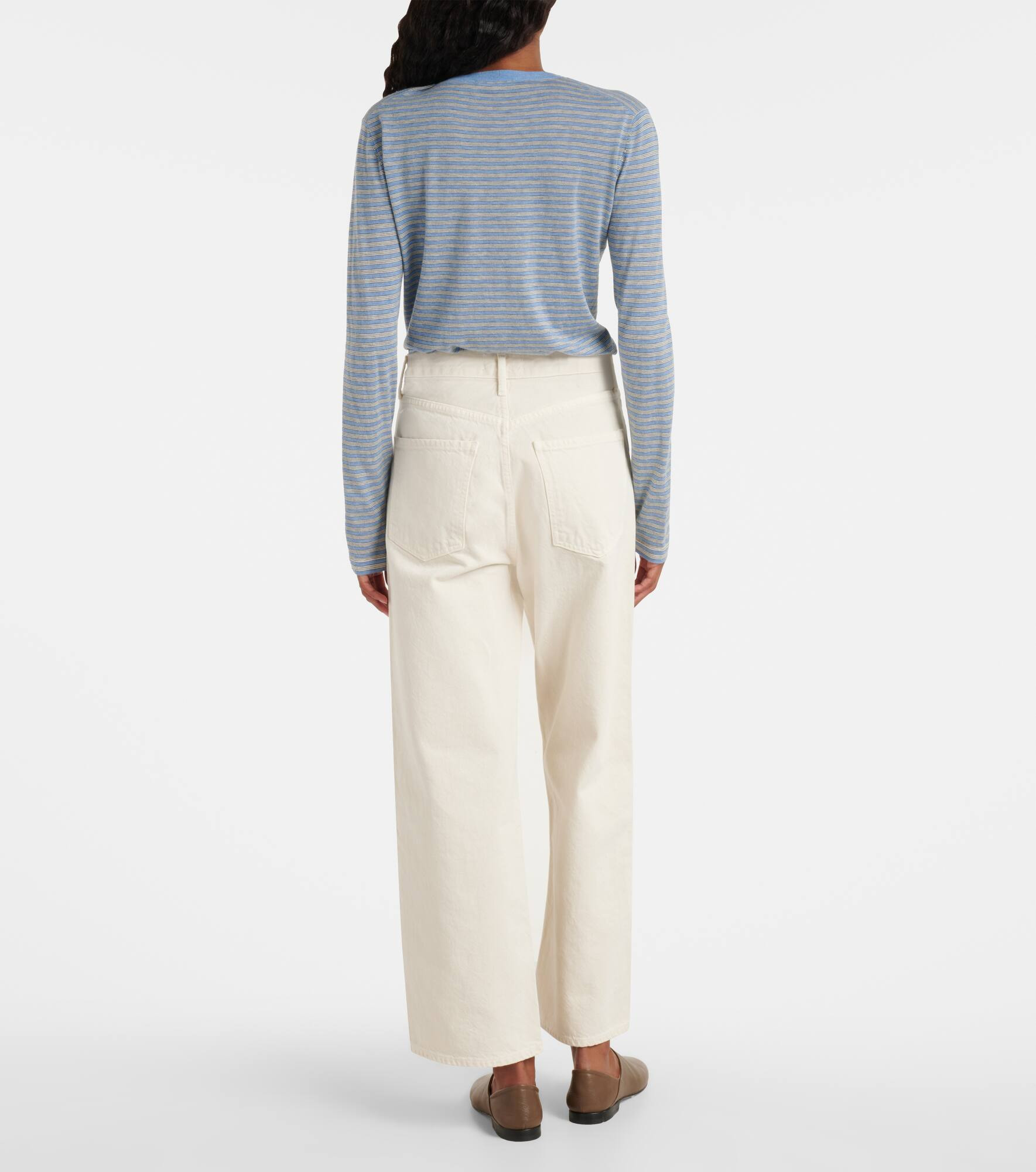 Ren cropped high-rise wide-leg jeans - 3