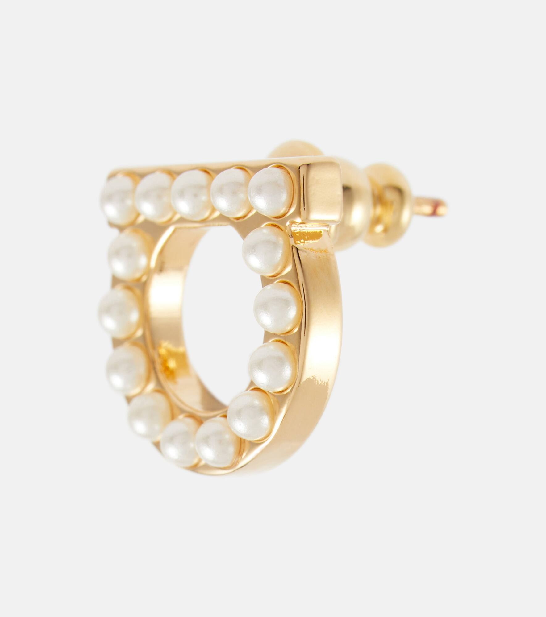 Gancio faux pearl-embellished earrings - 2