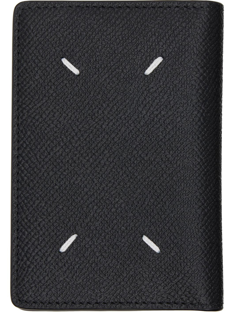 Maison Margiela Black Four Stitches Card Holder outlook