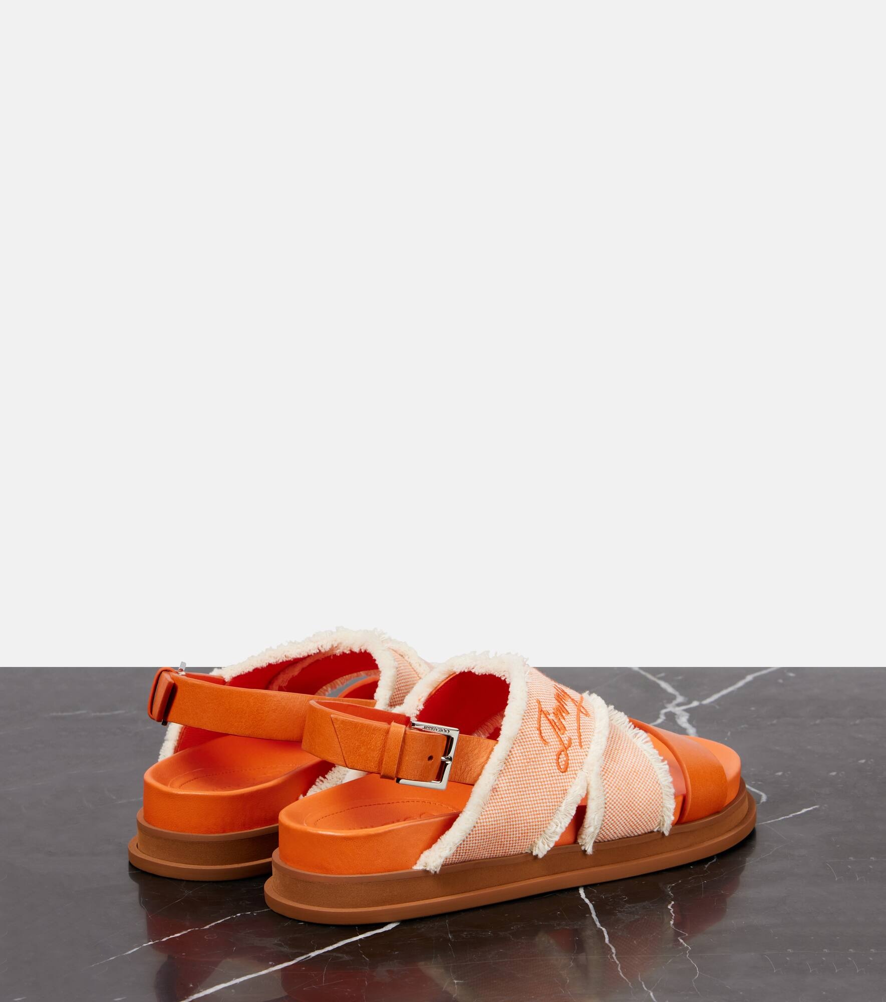 Joa canvas and leather sandals - 2