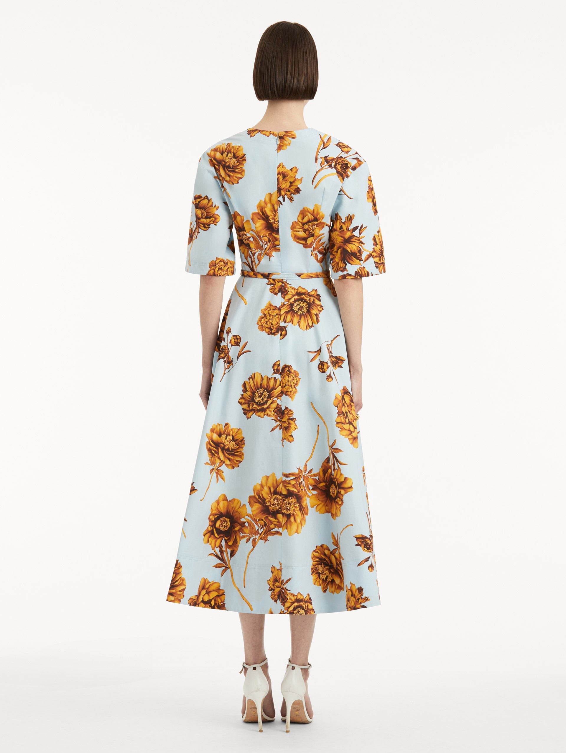 PEONY COTTON POPLIN DRESS - 3