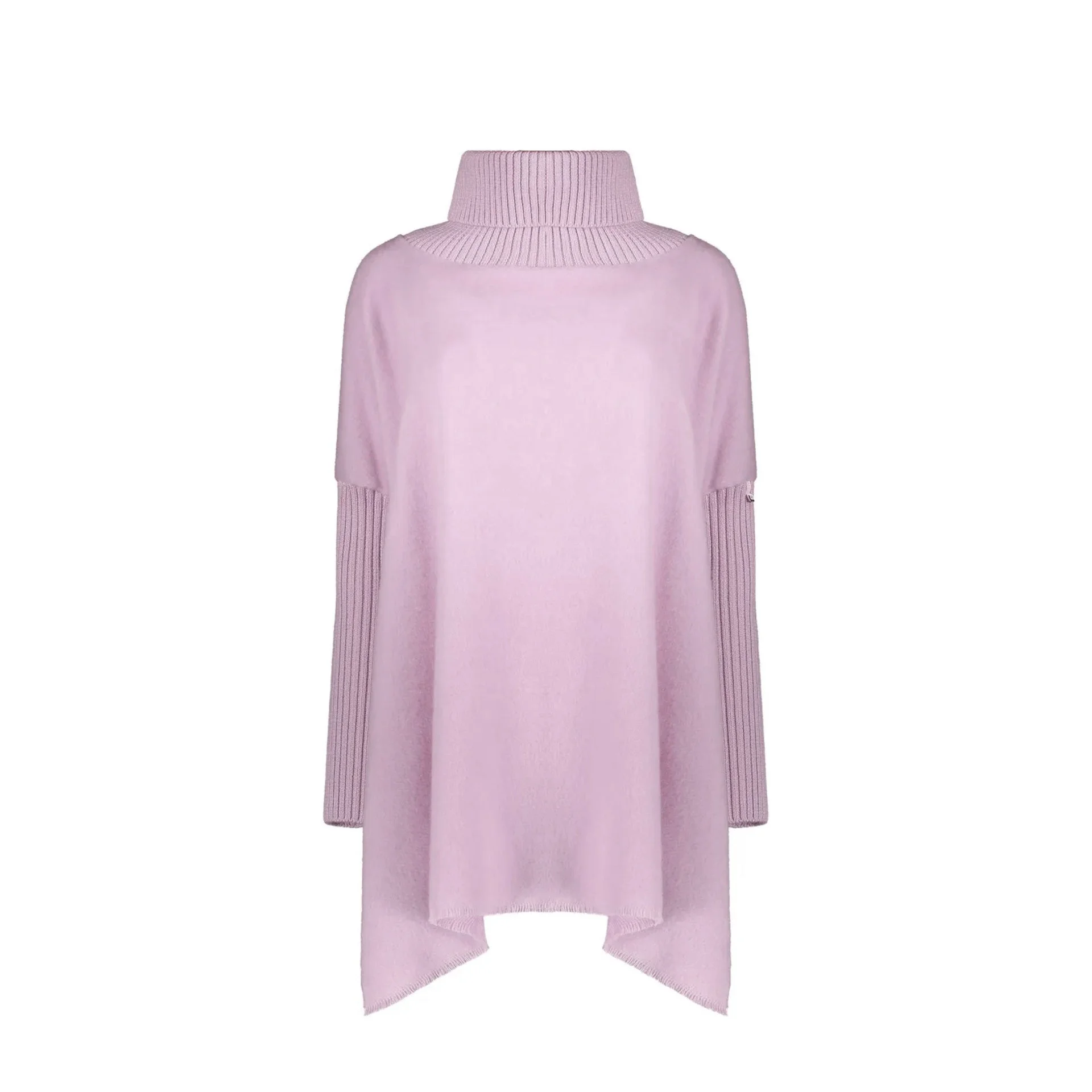 Herno High-Collar Asymmetric Poncho Women - 1